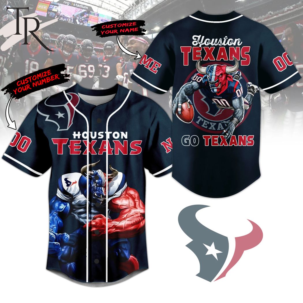 Personalized Houston Texans Go Texans Baseball Jersey Torunstyle