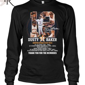 Dusty Baker Houston Astros 2020 – 2023 Thank You For The Memories T-Shirt