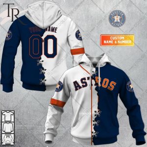 Personalized MLB Houston Astros Mix Jersey Hoodie