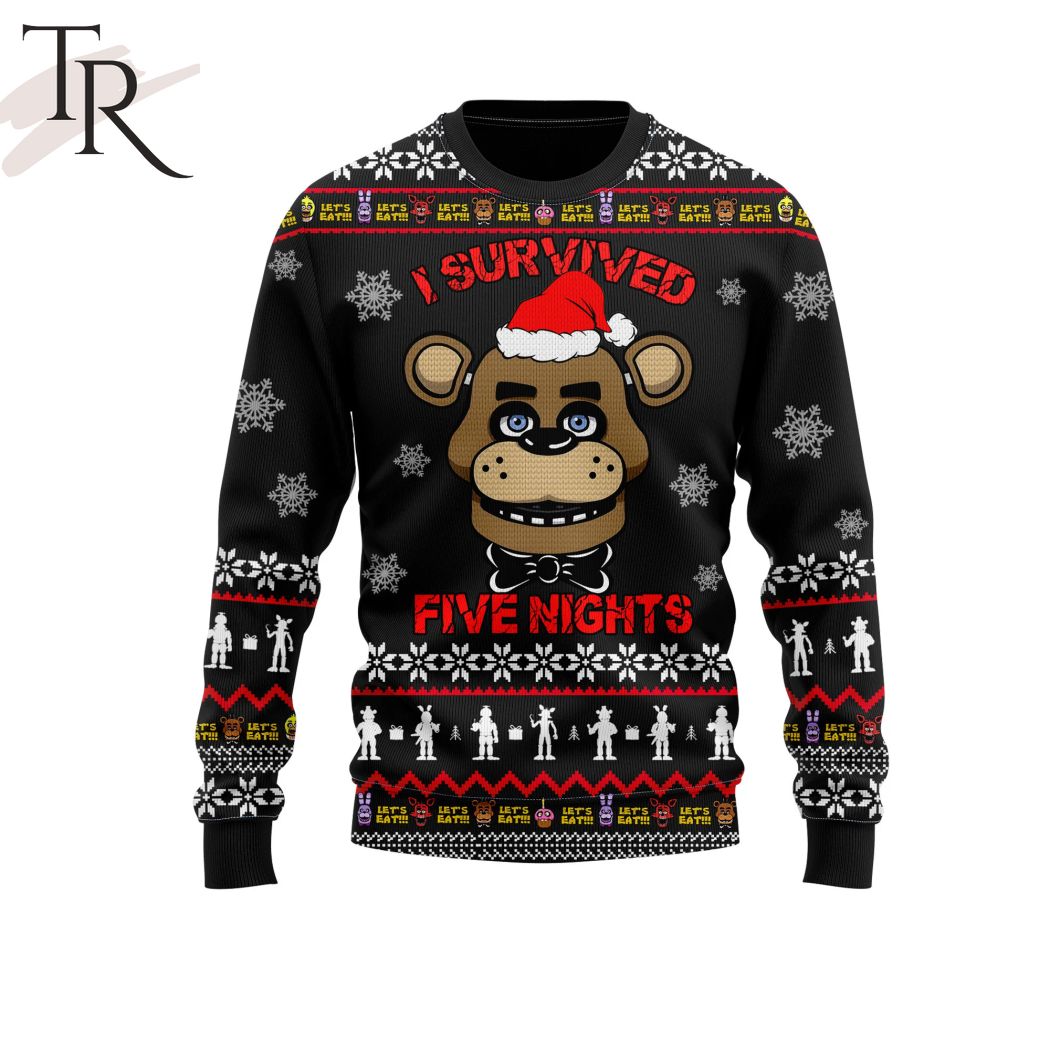 I Survived Five Nights At Freddys Christmas Sweater - Torunstyle