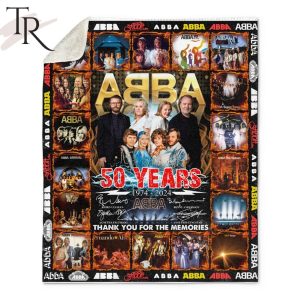 ABBA 50 Years 1974 – 2024 Thank You For The Memories Fleece Blanket