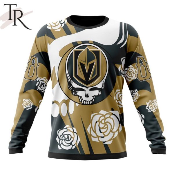 Personalized NHL Vegas Golden Knights Special Grateful Dead Gathering Flowers Design Hoodie