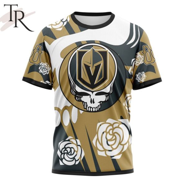 Personalized NHL Vegas Golden Knights Special Grateful Dead Gathering Flowers Design Hoodie