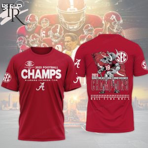 2023 Football Southeastern Conference Champions Alabama Crimson Tide Hoodie – Red