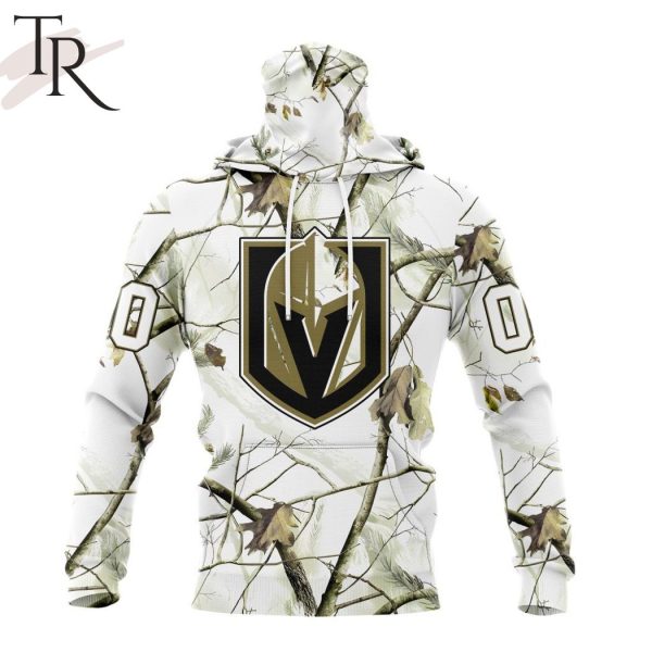 NHL Vegas Golden Knights Special White Winter Hunting Camo Design Hoodie