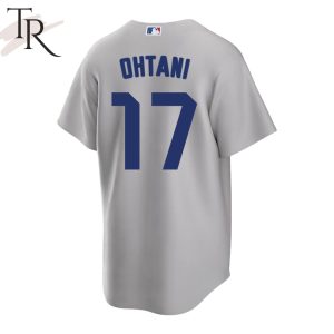 MLB Los Angeles Dodgers Shohei Ohtani 17 Baseball Jersey – Grey