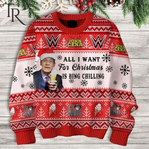 John Cena All I Want For Christmas Is Bing Chilling Ugly Sweater