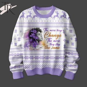 The Color Purple The More Things Change The More They Stay The Same Ugly Sweater