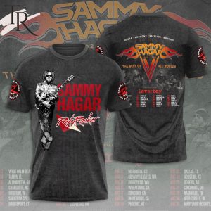 Hagar Anthony Satriani Bonham Red Rocker Sammy Hagar 2024 Tour 3D Hoodie