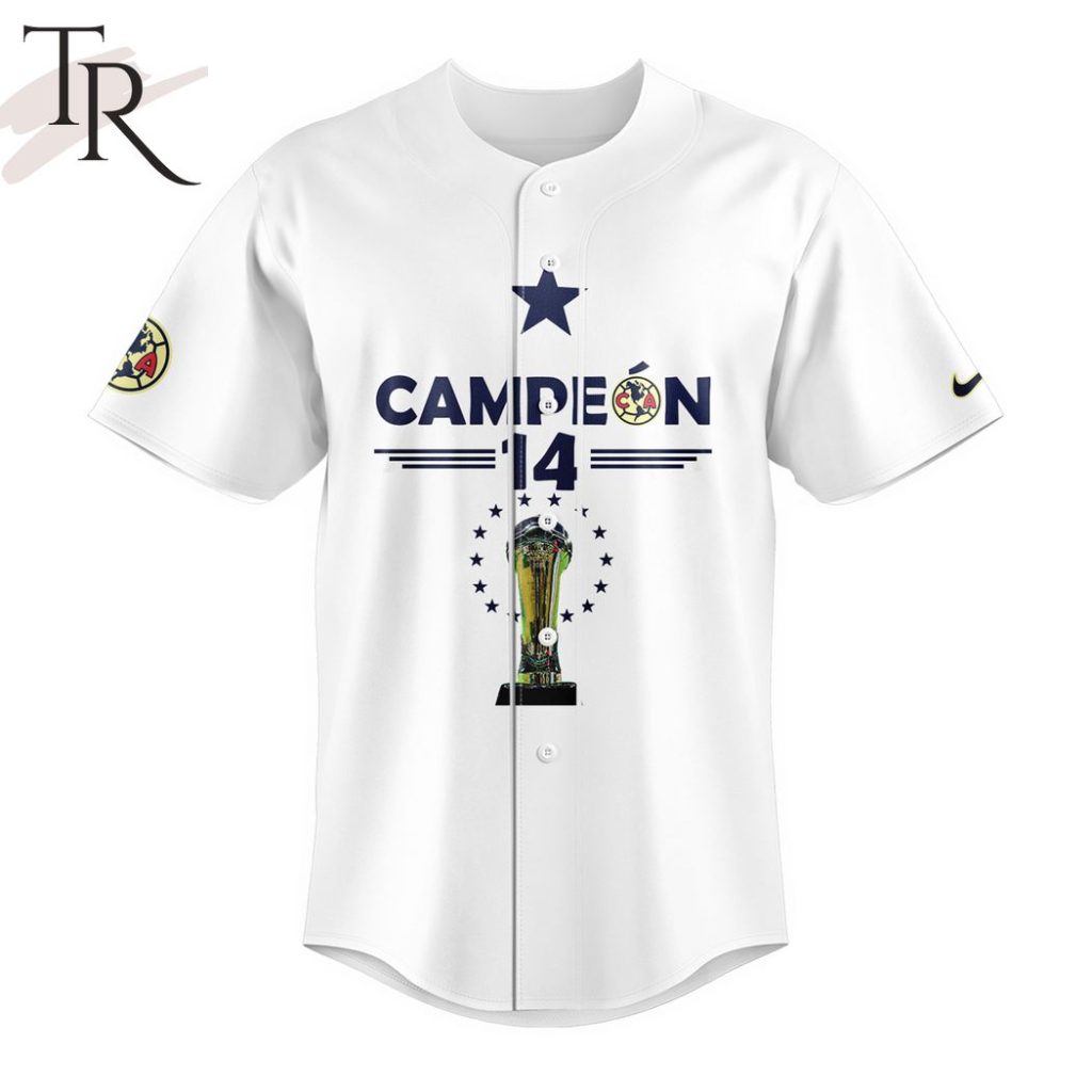 Club America Campeon 2023 Custom Baseball Jersey White Torunstyle