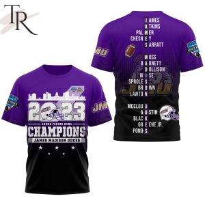 2023 Armed Forces Bowl Champions James Madison Dukes 3D Shirt