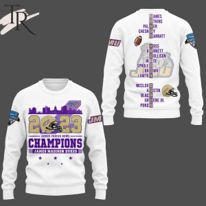 2023 Armed Forces Bowl Champions James Madison Dukes 3D Shirt – White