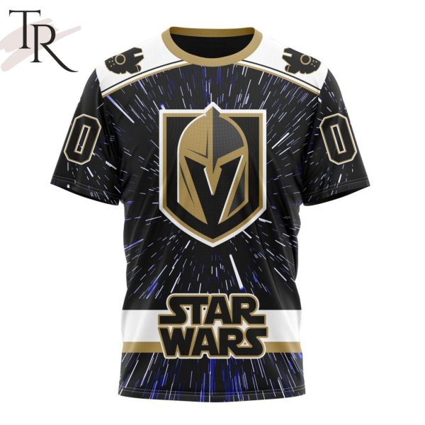 NHL Vegas Golden Knights X Star Wars Meteor Shower Design Hoodie