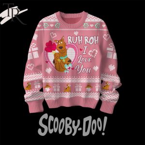 Ruh Roh I Love You Scooby-Doo Valentine Sweater