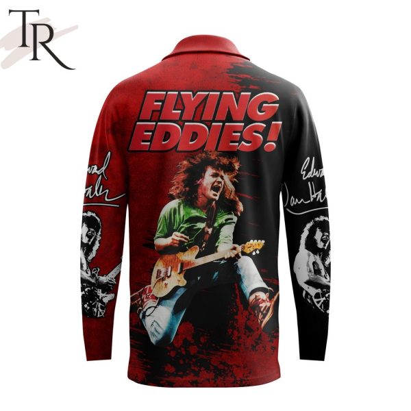 Eddie Van Halen Flying Eddies Long Sleeves Polo Shirt