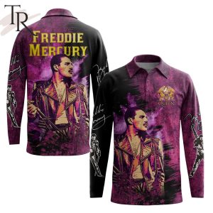 Queen – Freddie Mercury Long Sleeves Polo Shirt