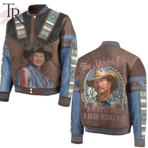 Tracy Lawrence Time Marches On A Star Is Born A Star Burns Out Baseball Jacket