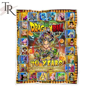 Dragon Ball 40 Years 1984 – 2024 Thank You For The Memories Fleece Blanket