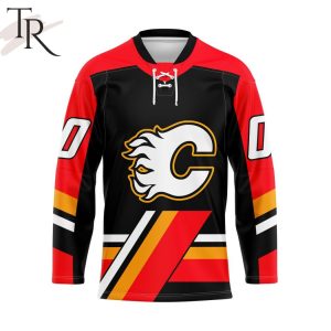 NHL Calgary Flames Personalized Reverse Retro Hockey Jersey