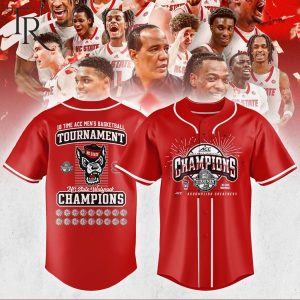 18 Time ACC Men’s Basketball Tournament Champions NC State Wolfpack Baseball Jersey