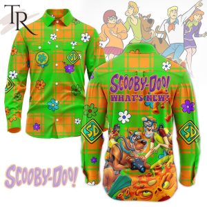 Scooby-Doo What’s New Button Long Sleeve Shirt