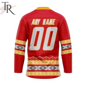 Personalized NHL Calgary Flames Native Hockey Jersey Design 2024