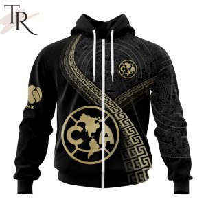 Personalized LIGA MX Club America Special Black And Gold Design Hoodie