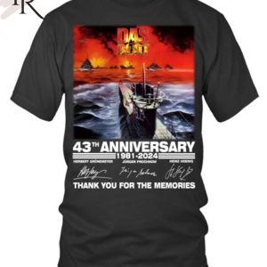 Das Boot 43th Anniversary 1981-2024 Thank You For The Memories T-Shirt