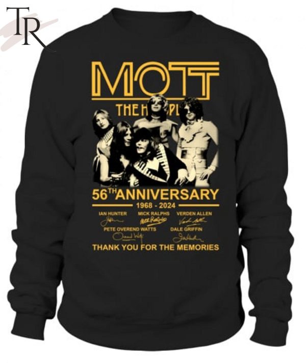 Mott The Hoople 56th Anniversary 1968-2024 Thank You For The Memories T-Shirt