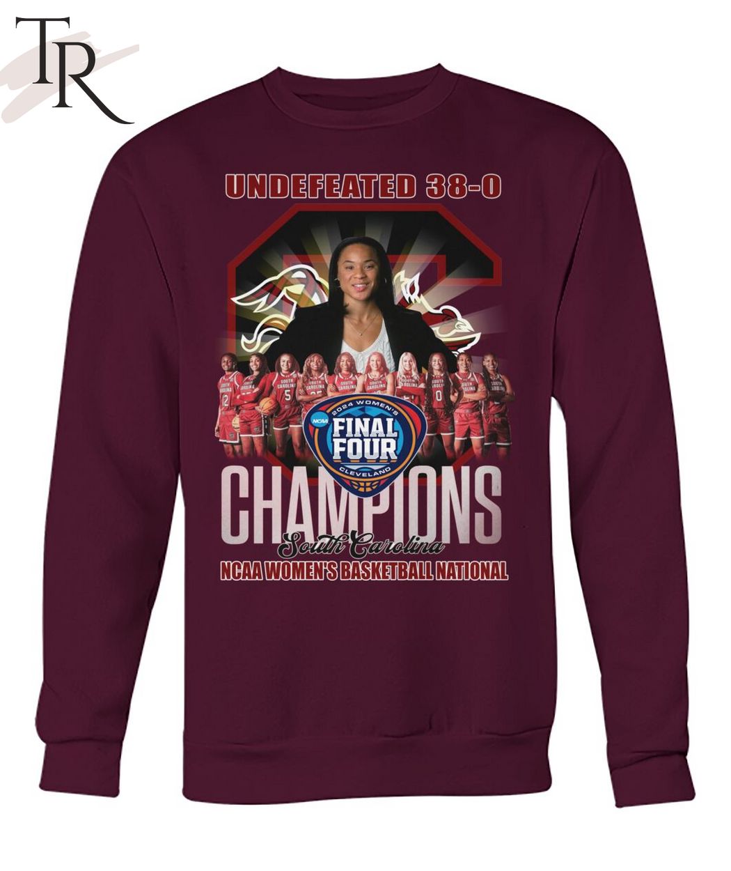 Undefeated 38-0 Champions South Carolina NCAA Women's Basketball National T-Shirt