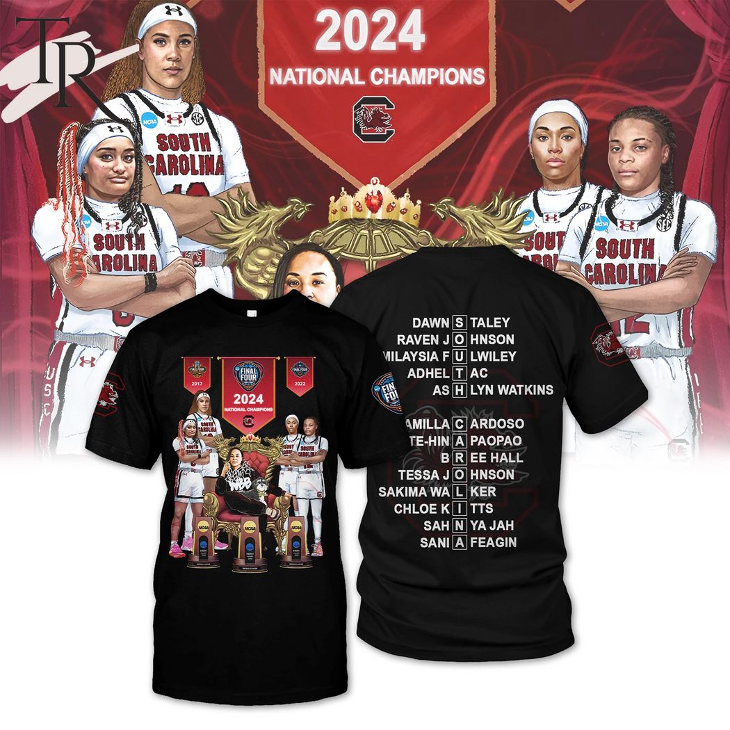 South Carolina Gamecocks 2024 NCAA Women's Basketball National 3 Time Champions Hoodie - Black