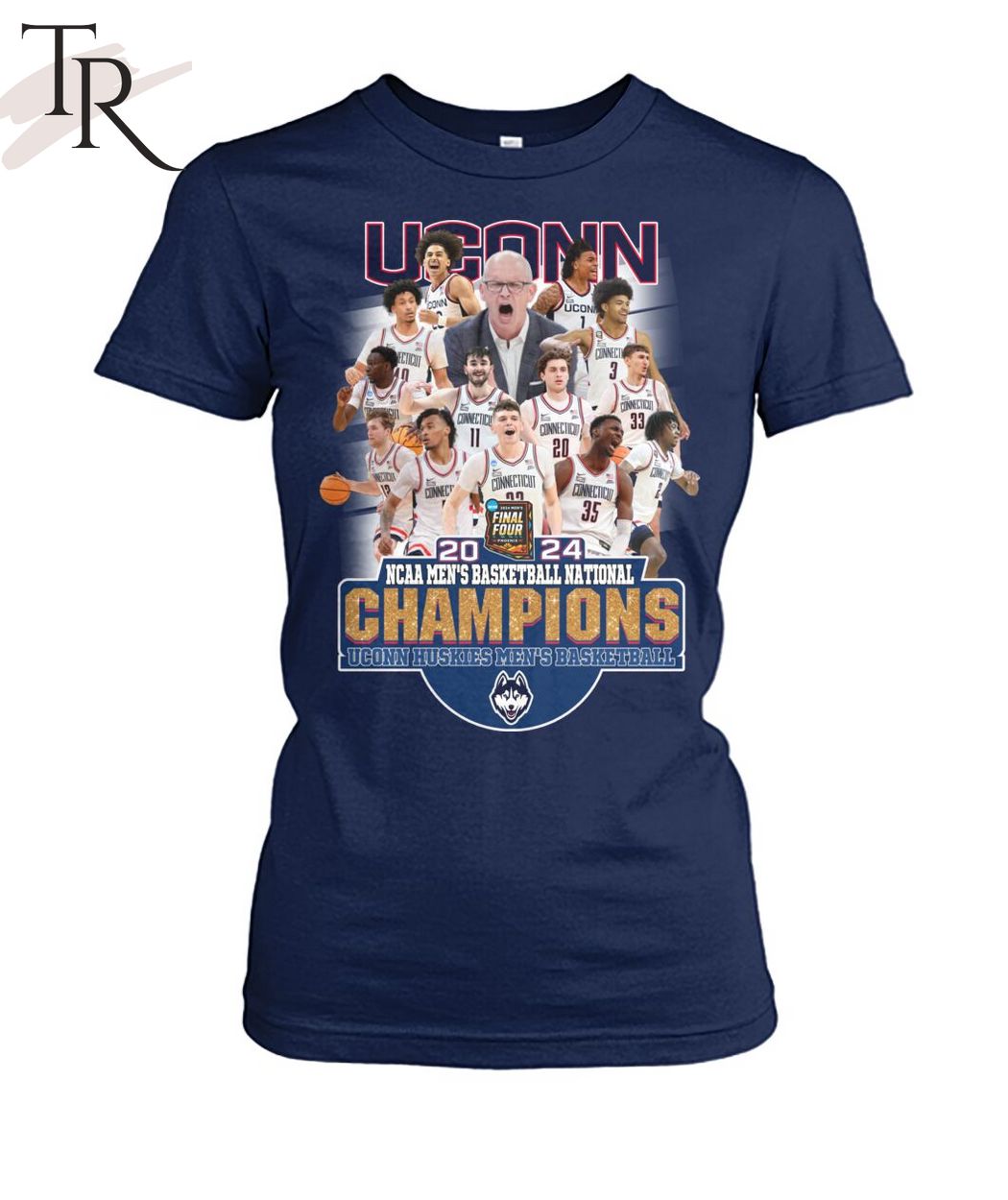 2024 NCAA Men's Basketball National Champions Uconn Huskies T-Shirt