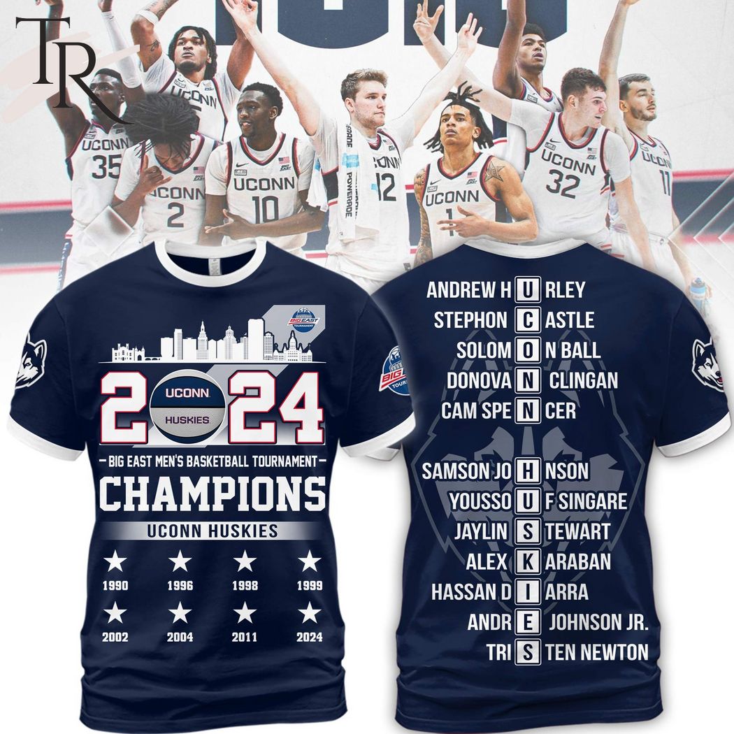 NCAA Uconn Huskies Big East Men's Basketball Tournament Champions Hoodie - Navy