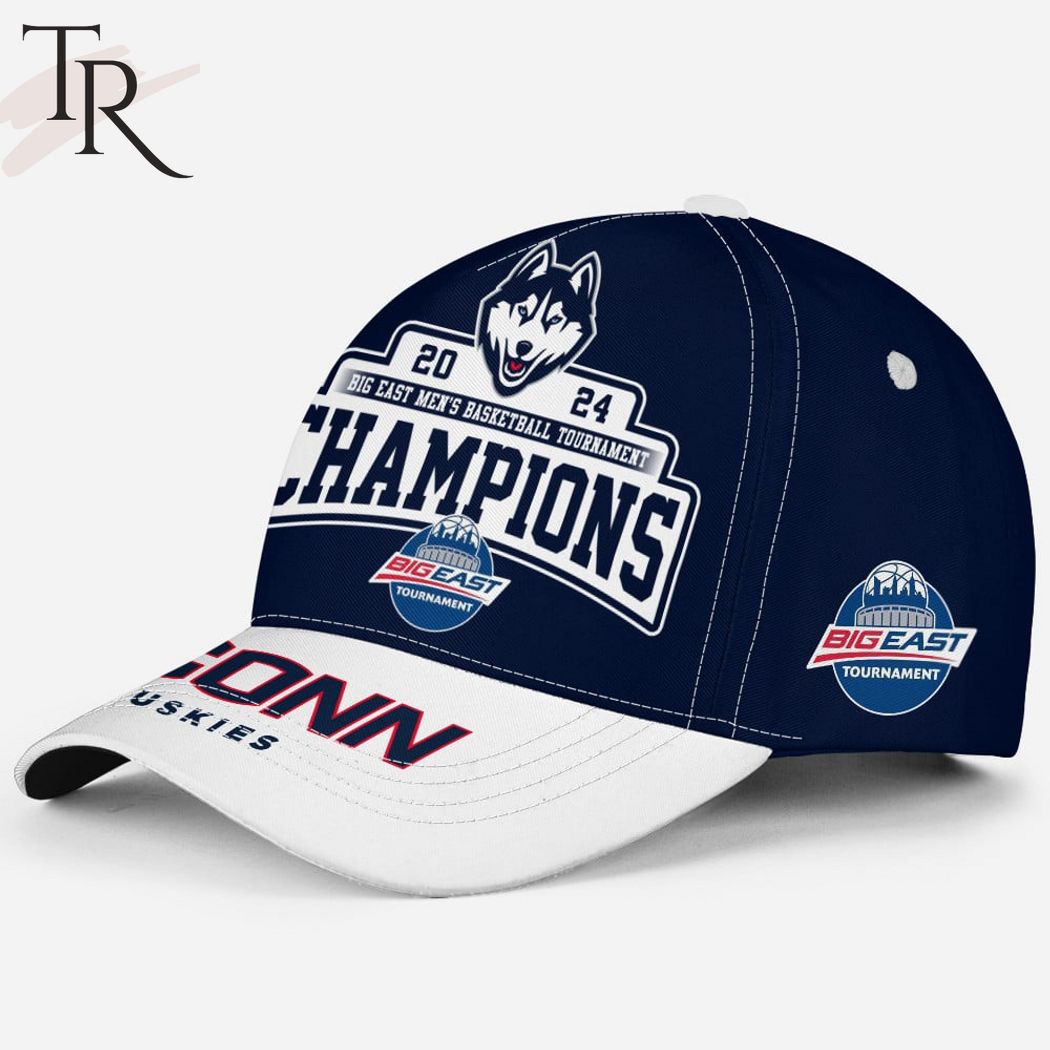 2024 Big East Men's Basketball Tournament Champions Uconn Huskies Classic Cap - Navy