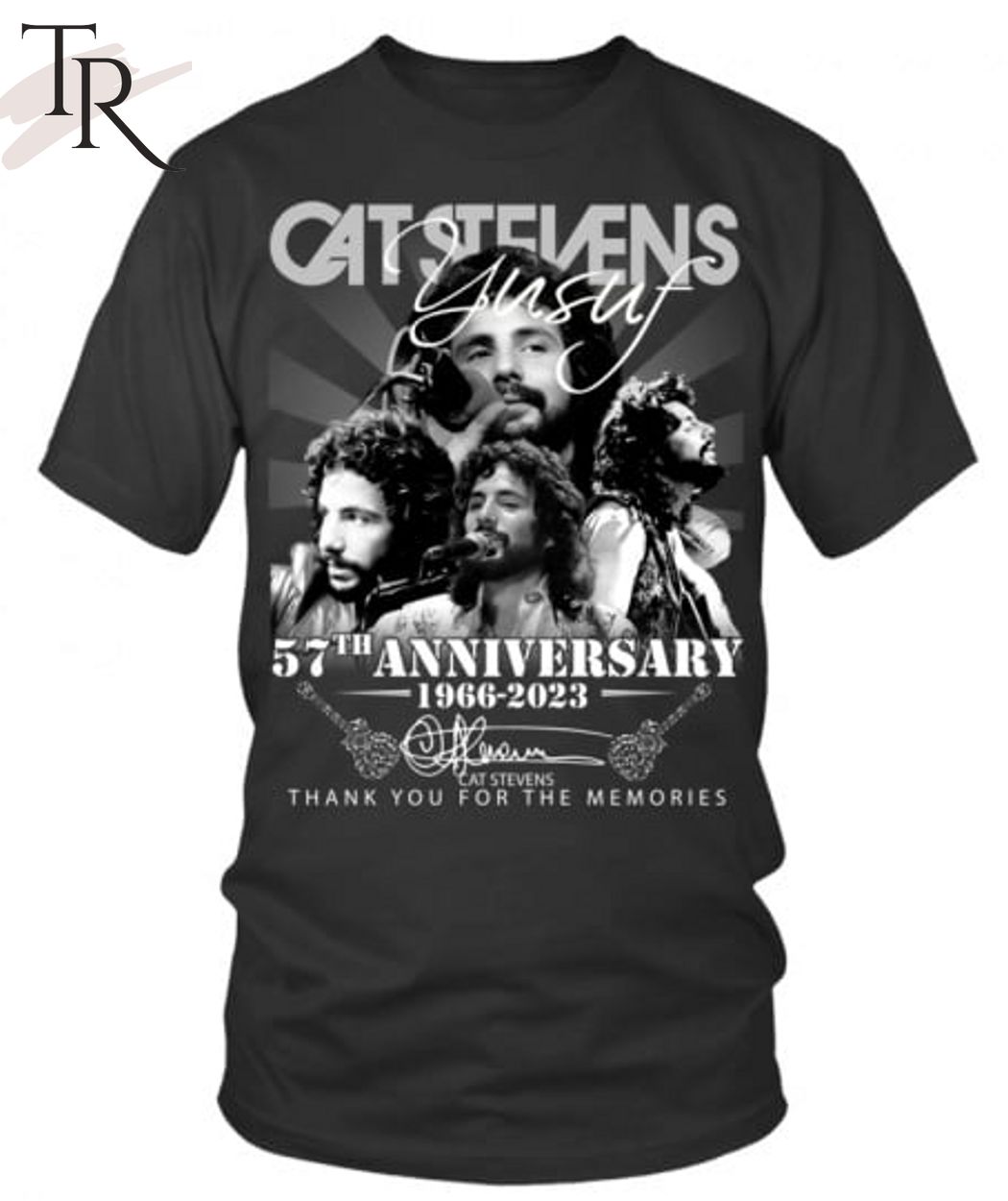 Cat Stevens 57th Anniversary 1966-2023 Thank You For The Memories T-Shirt