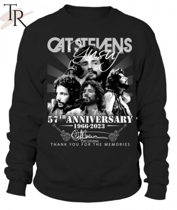 Cat Stevens 57th Anniversary 1966-2023 Thank You For The Memories T-Shirt