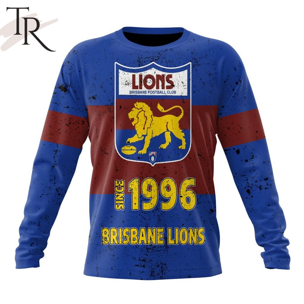 AFL Brisbane Lions Special Retro Heritage Design Hoodie