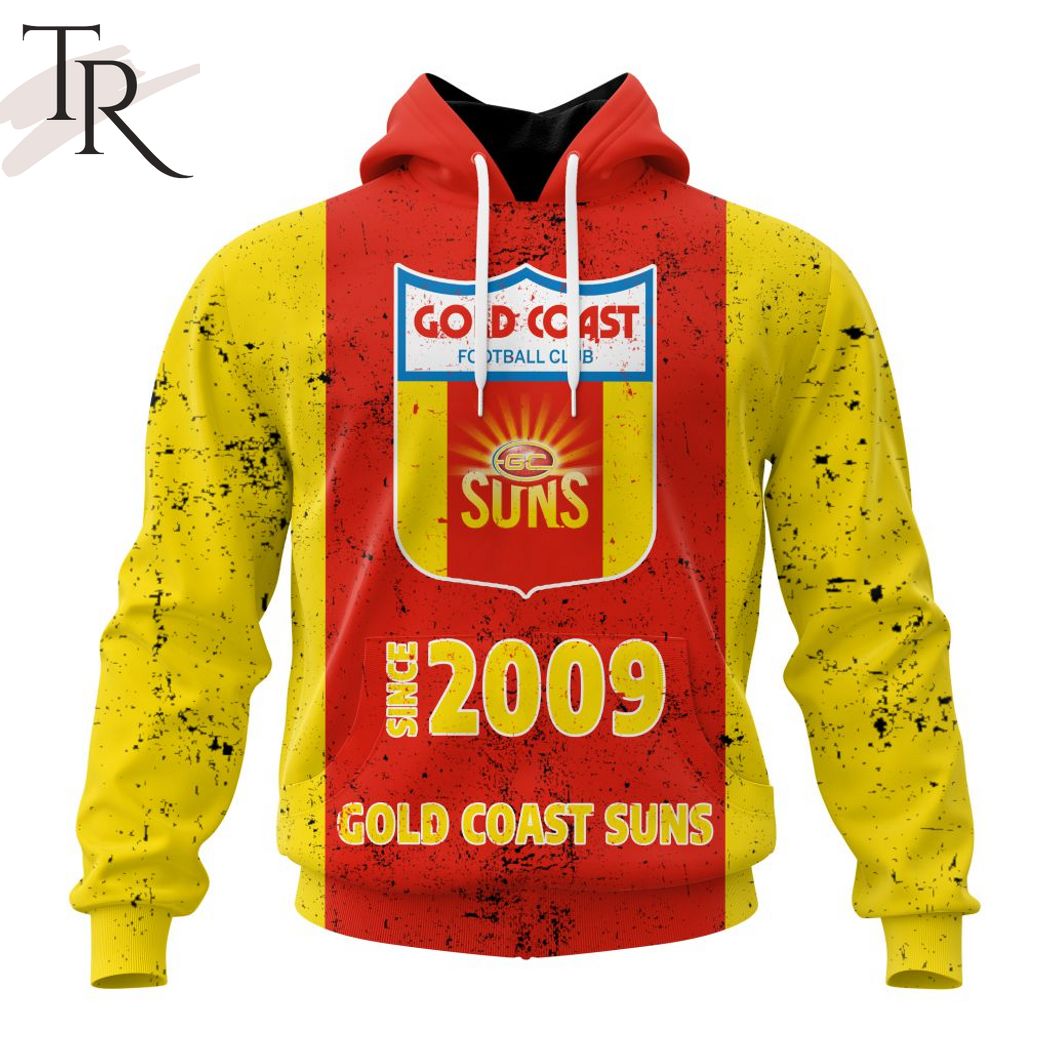 AFL Gold Coast Suns Special Retro Heritage Design Hoodie