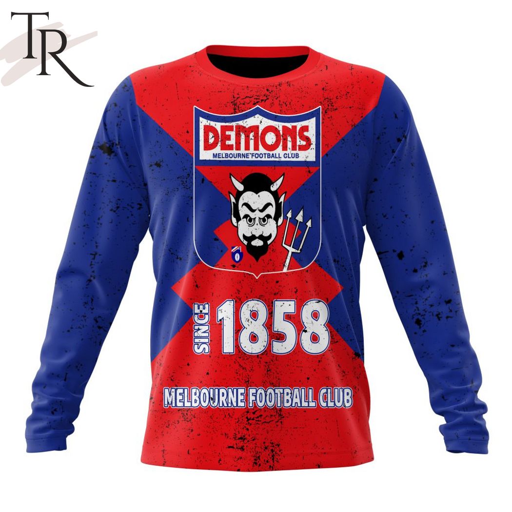 AFL Melbourne Football Club Special Retro Heritage Design Hoodie