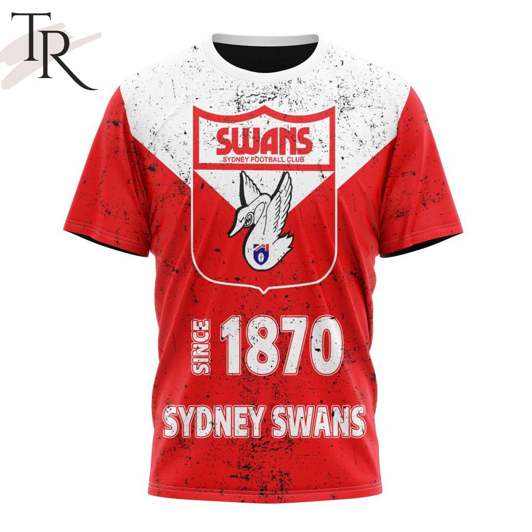 AFL Sydney Swans Special Retro Heritage Design Hoodie