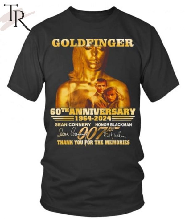 Goldfinger 60th Anniversary 1964-2024 Thank You For The Memories T-Shirt