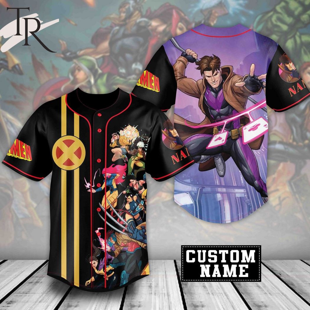 X-Men Gambit Custom Baseball Jersey