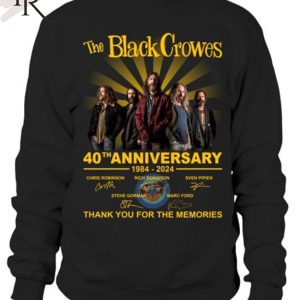 The Black Crowes 40th Anniversary 1984-2024 Thank You For The Memories T-Shirt