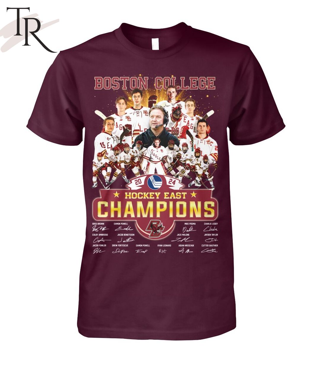 Boston College 2024 Hockey East Champions T-Shirt