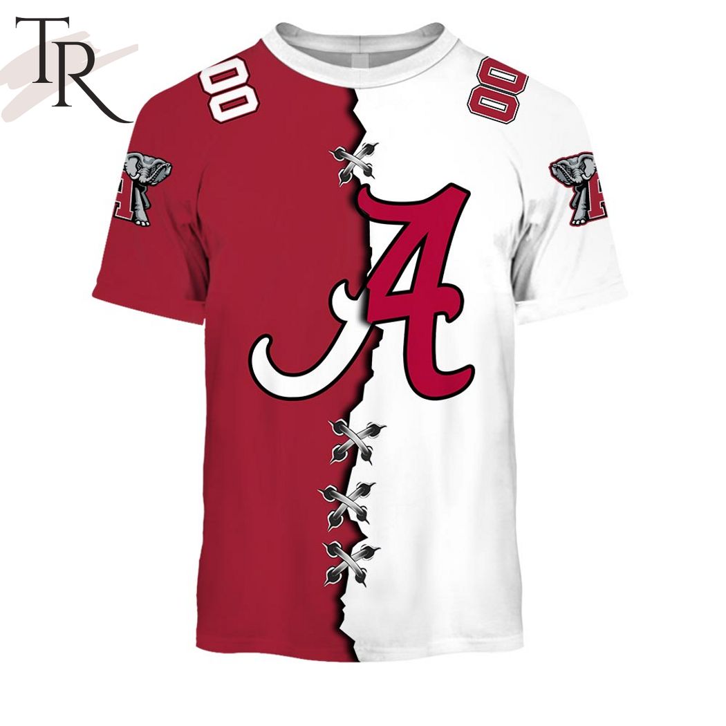 NCAA Alabama Crimson Tide Mix Jersey Style Hoodie
