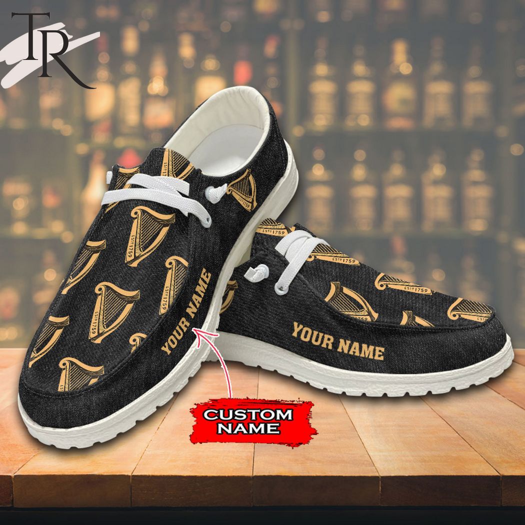 Guinness Custom Name Hey Dude Shoes