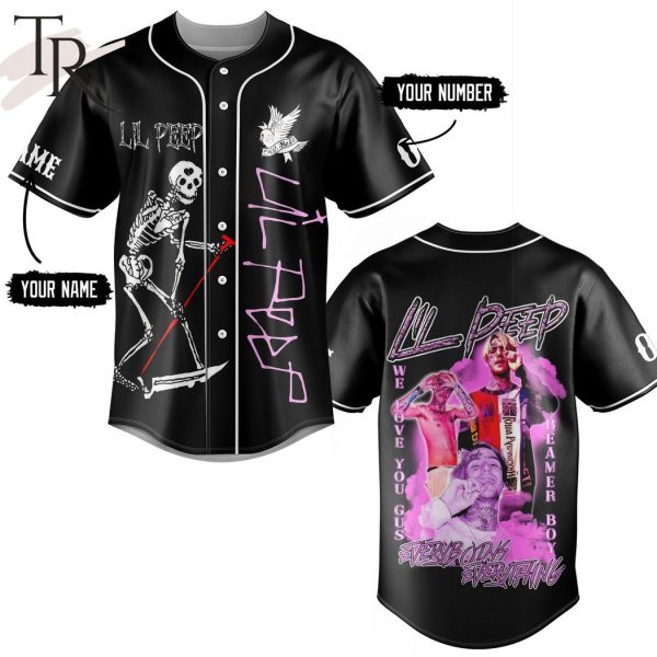 Lil Peep Everybody's Everything Custom Baseball Jersey - Torunstyle