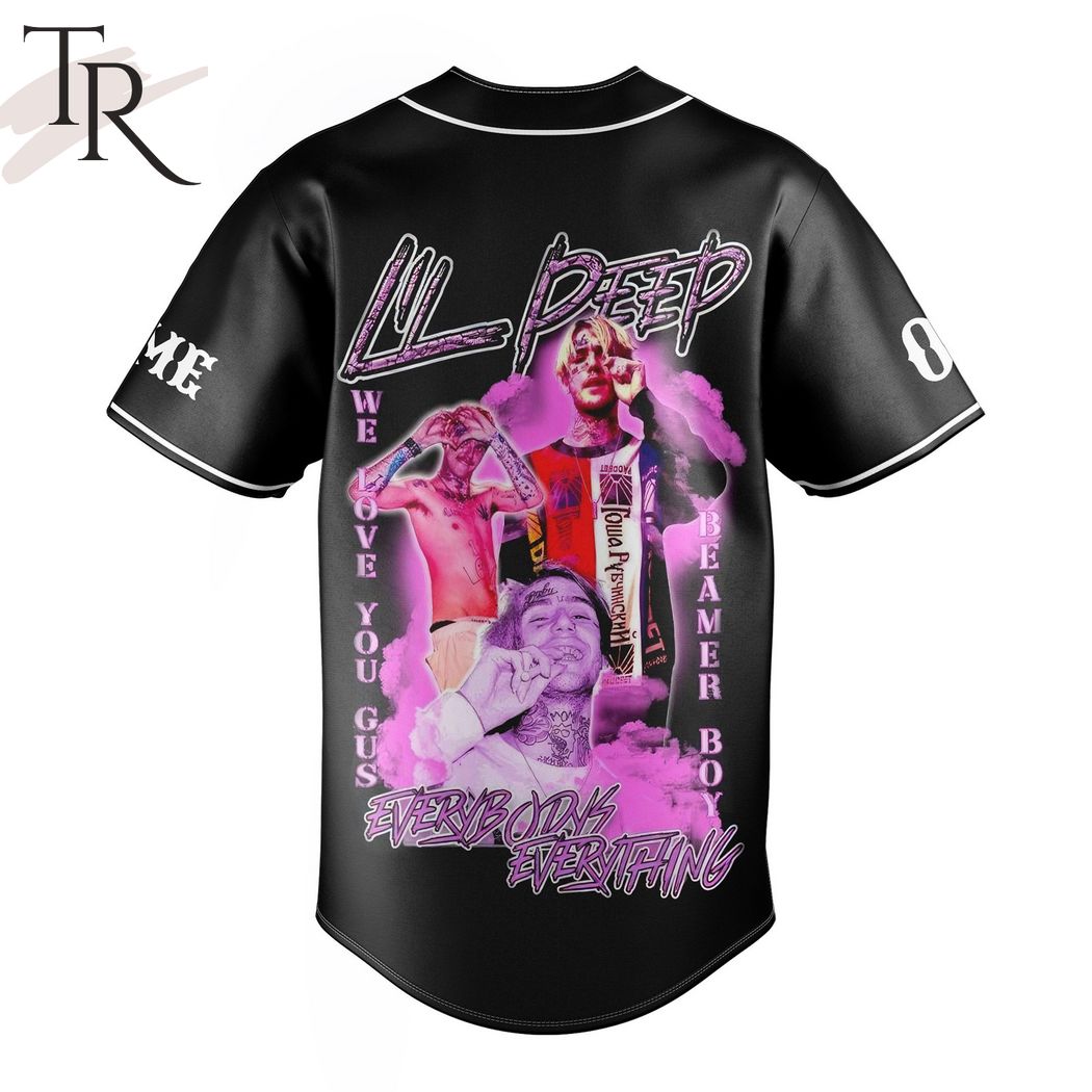 Lil Peep Everybody's Everything Custom Baseball Jersey - Torunstyle