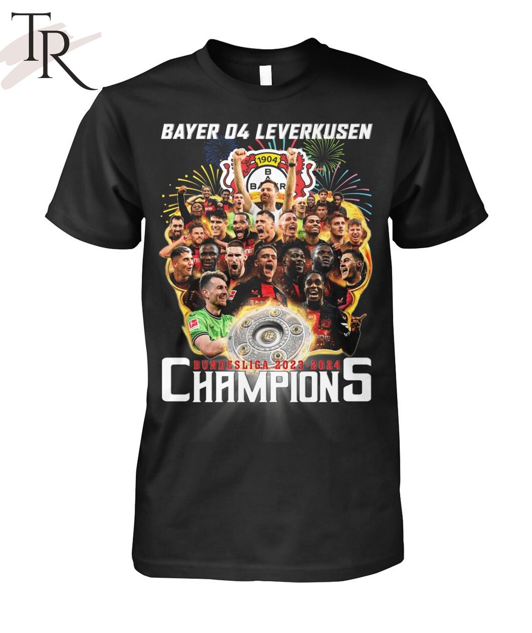 Bayer 04 Leverkusen Bundesliga 2023-2024 Champions T-Shirt