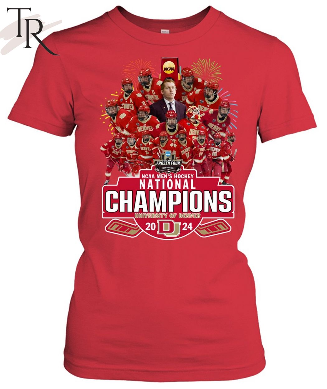 NCAA Men's Hockey National Champions University Of Denver 2024 T-Shirt